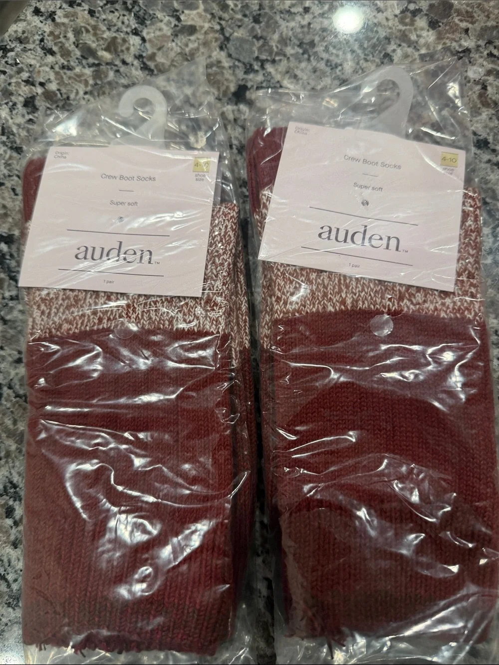 Auden Mixed Casual Socks Pack - Pink, Burgundy, Light Gray